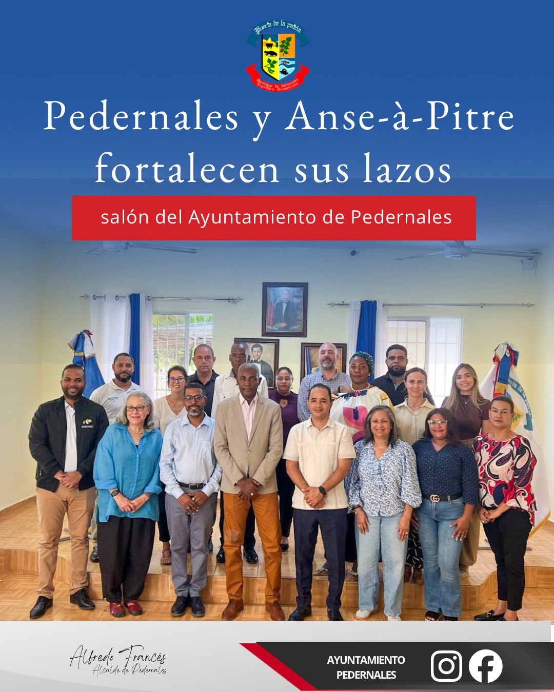 Pedernales y Anse-à-Pitre fortalecen sus lazos