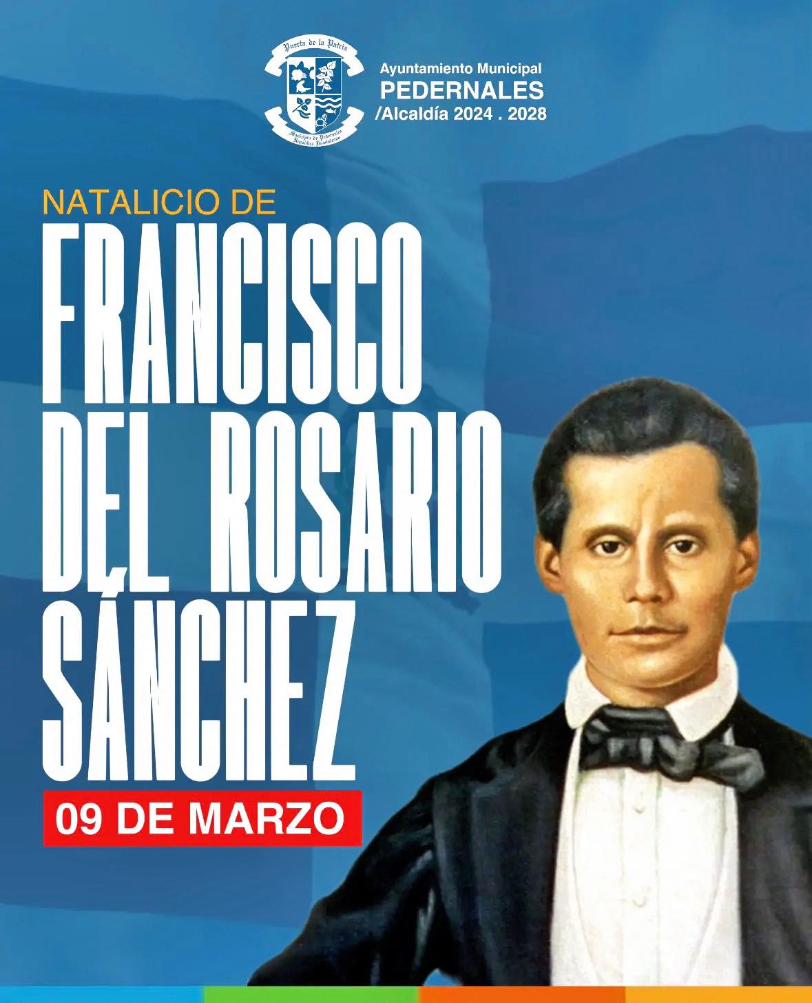 Ayuntamiento de Pedernales conmemora el natalicio de Francisco del Rosario Sánchez